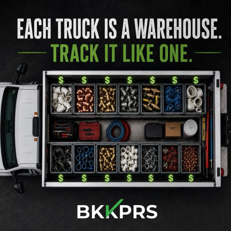 Truck inventory tracking is critical for plumbing businesses. Learn how to treat each truck as an inventory location and stop margin leaks.