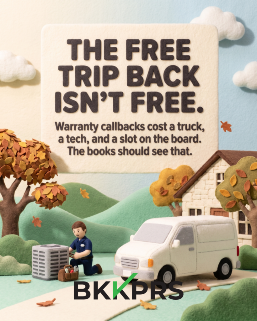 The free trip back isn't free. HVAC warranty callback carousel cover.