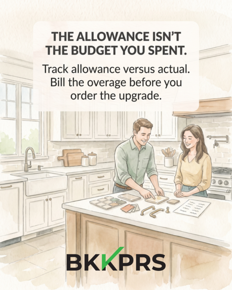 The allowance isn't the budget you spent. Track allowance versus actual.