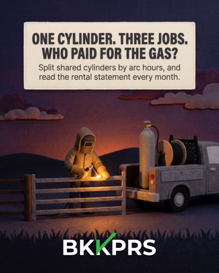 One cylinder. Three jobs. Who paid for the gas?
